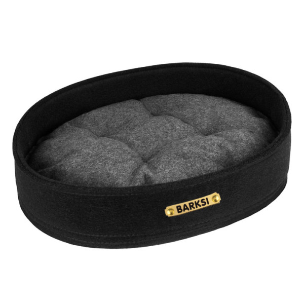 Лежак для Тварин Barksi Овальний Чорний