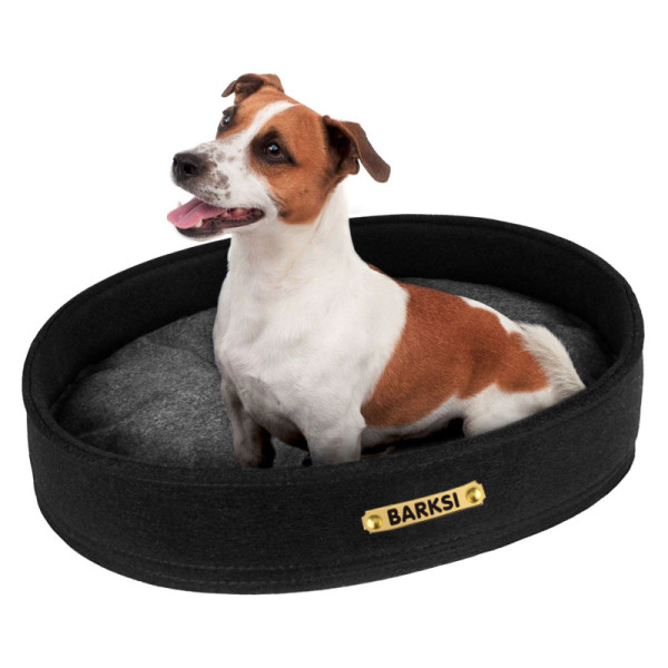 Лежак для Тварин Barksi Овальний Чорний