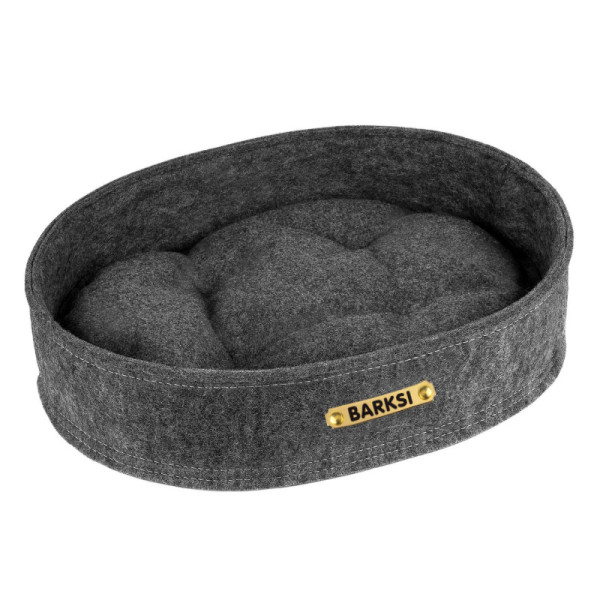 Лежак для Тварин Barksi Овальний Сірий