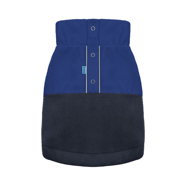 Флісова кофта для собак TM Barksi Textile Волошковий/Темно-синій