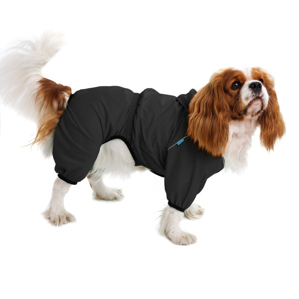 Комбінезон-дощовик для собак Barksi Textile Чорний