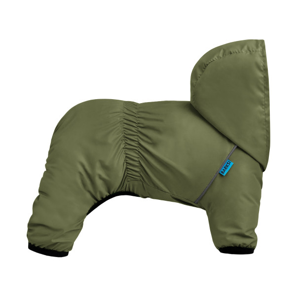 Комбінезон-дощовик для собак Barksi Textile Оливковий