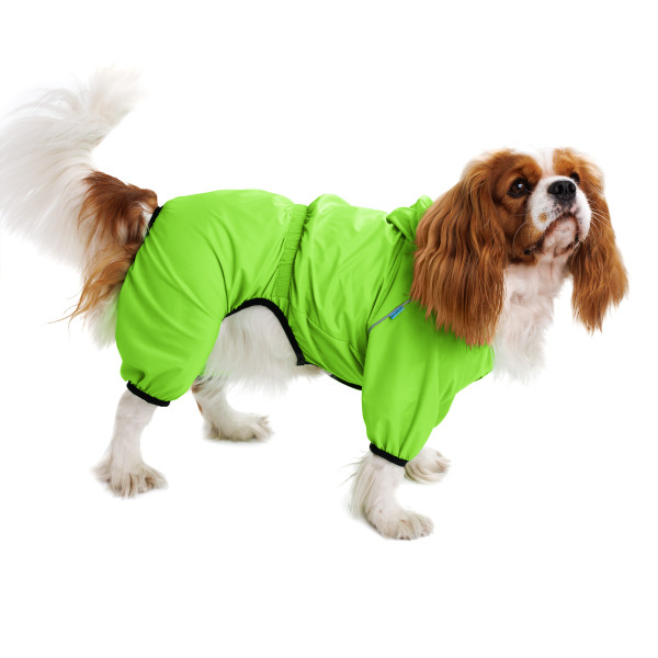 Комбінезон-дощовик для собак Barksi Textile Салатовий