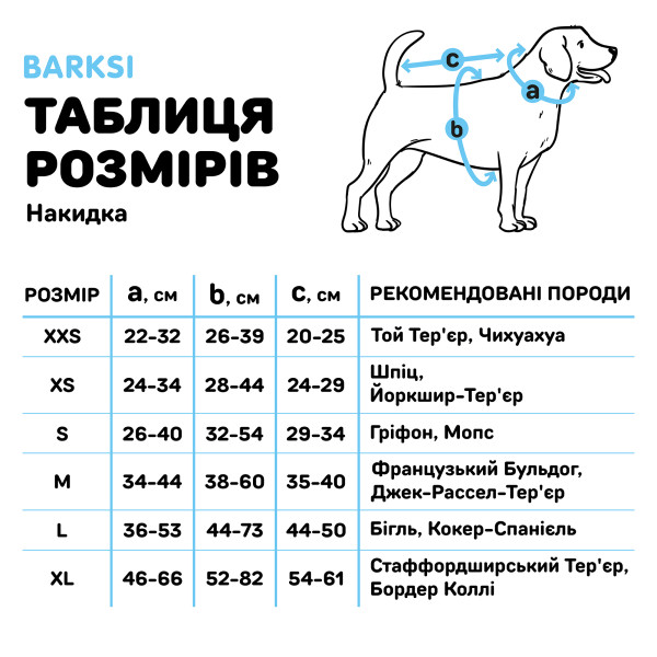Накидка для собак Barksi Чорна