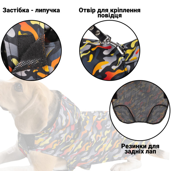 Дощовик для собак Barksi Textile з капюшоном Гравітація Дощовик для собак Barksi Textile з капюшоном Гравітація
