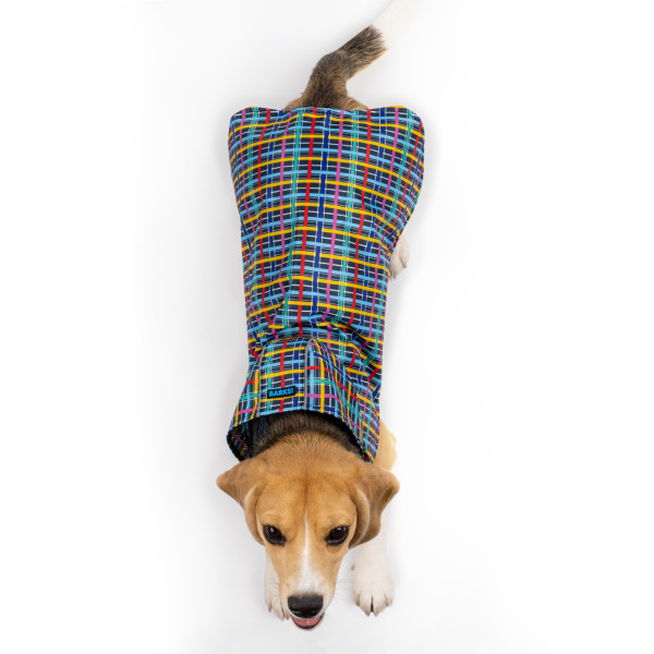 Дощовик для собак Barksi Textile з капюшоном Клітинка Дощовик для собак Barksi Textile з капюшоном Клітинка