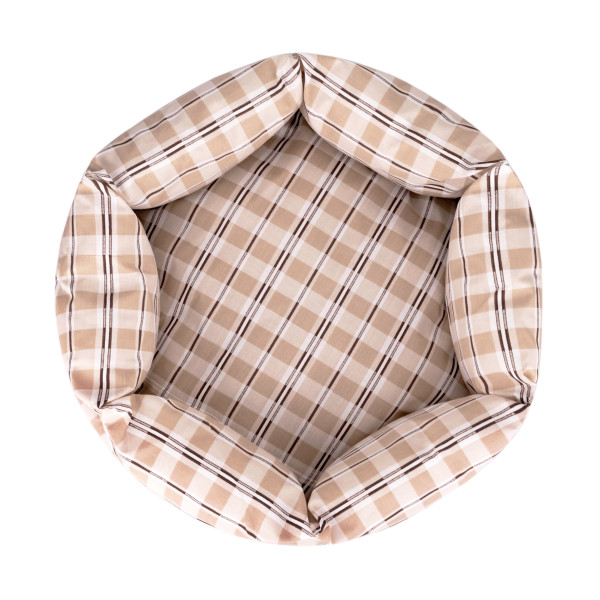 Лежак для Тварин BronzeDog Comfort Круглий Бежевий