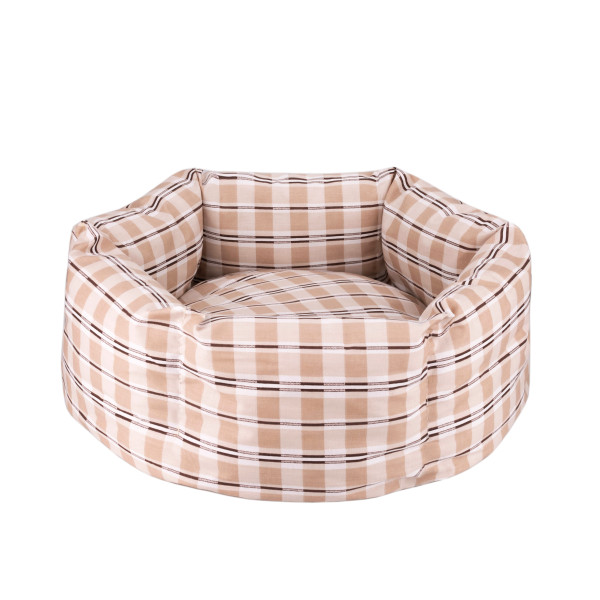Лежак для Тварин BronzeDog Comfort Круглий Бежевий