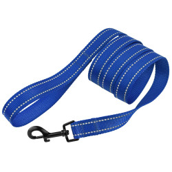 Повідець для Собак Bronzedog Active Нейлоновий зі Світловідбиттям Синій