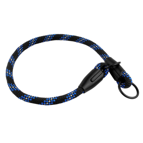 Нашийник-Зашморг для Собак BronzeDog Active з Альпіністського Шнура Чорно-Блакитний