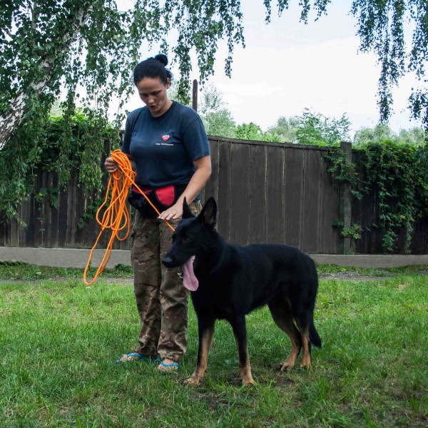 Повідець для Собак Bronzedog Active зі Шнура Тренувальний Помаранчевий