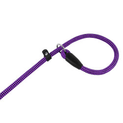 Повідець-Зашморг для Собак Bronzedog Active з Альпіністського Шнура Тренувальний Чорно-Фіолетовий