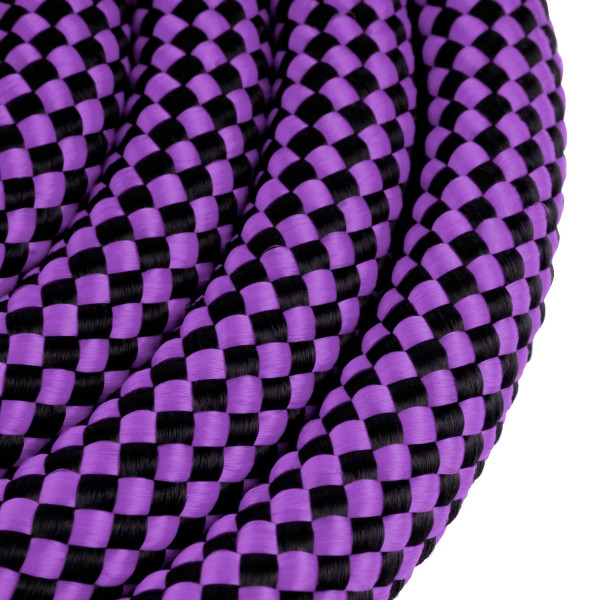 Повідець-Зашморг для Собак Bronzedog Active з Альпіністського Шнура Тренувальний Чорно-Фіолетовий