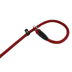 Повідець-Зашморг для Собак Bronzedog Active з Альпіністського Шнура Тренувальний Чорно-Червоний
