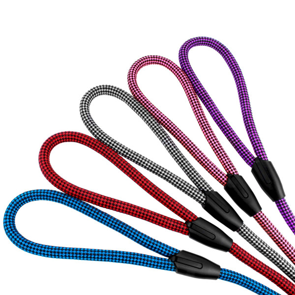 Повідець для Собак Bronzedog Active з Альпіністського Шнура Чорно-Блакитний