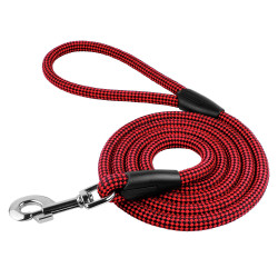 Повідець для Собак Bronzedog Active з Альпіністського Шнура Чорно-Червоний
