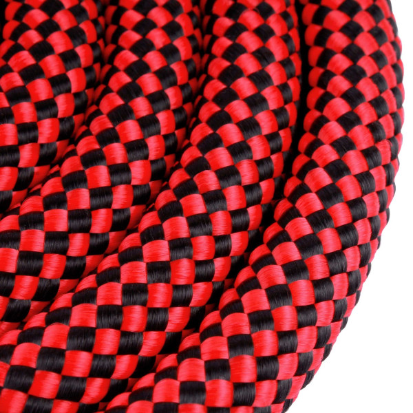 Повідець для Собак Bronzedog Active з Альпіністського Шнура Чорно-Червоний