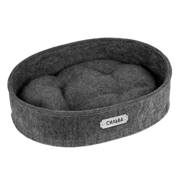 Лежак для Тварин Barksi Овальний Сірий
