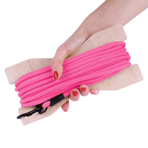 Повідець для Собак Bronzedog Active зі Шнура Тренувальний Рожевий