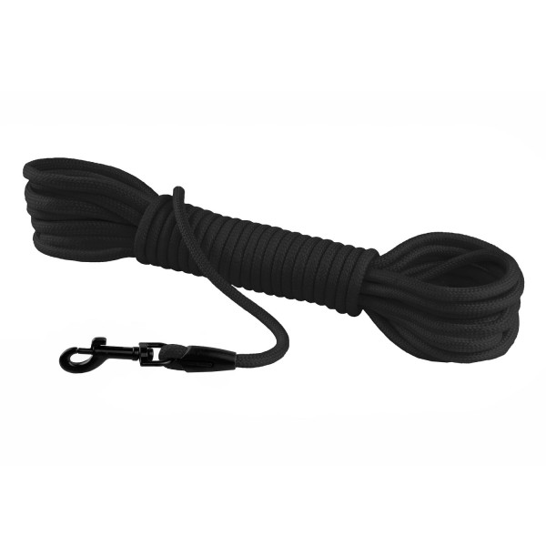 Повідець для Собак Bronzedog Active зі Шнура Тренувальний Чорний