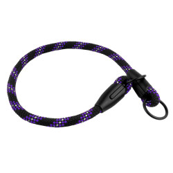 Нашийник-Зашморг для Собак BronzeDog Active з Альпіністського Шнура Чорно-Фіолетовий