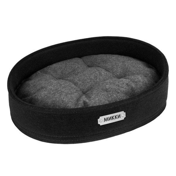 Лежак для Тварин Barksi Овальний Чорний