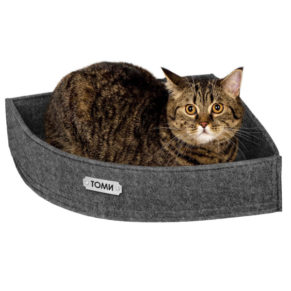 Лежанка для Тварин BronzeDog Кутова Сіра