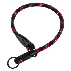 Нашийник-Зашморг для Собак BronzeDog Active з Альпіністського Шнура Чорно-Червоний