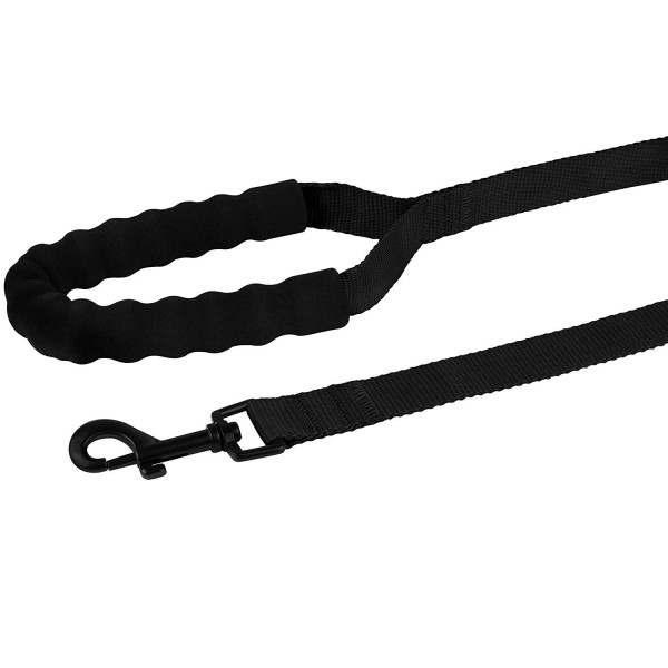Повідець для Собак Bronzedog Active Нейлоновий з М'якою Ручкою Чорний