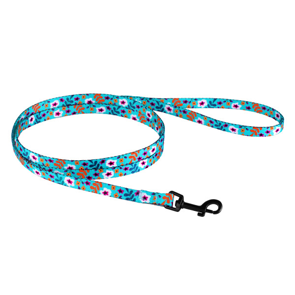 Повідець для Собак BronzeDog Urban Квіти Нейлоновий Ментол