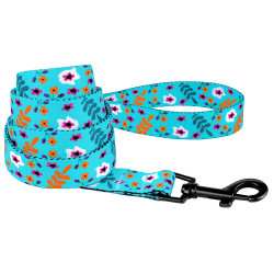 Повідець для Собак BronzeDog Urban Квіти Нейлоновий Ментол