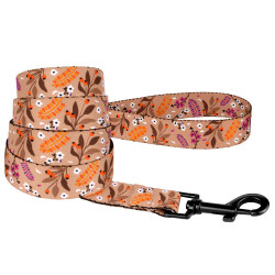 Повідець для Собак BronzeDog Urban Квіти Нейлоновий Бежевий