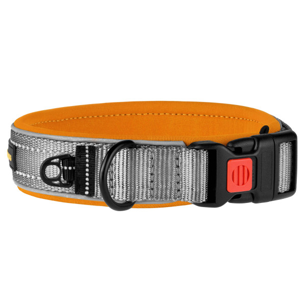 Нашийник для Собак BronzeDog Sport Сіро-Помаранчевий