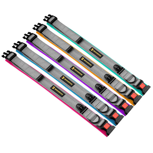 Нашийник для Собак BronzeDog Sport Сіро-Рожевий