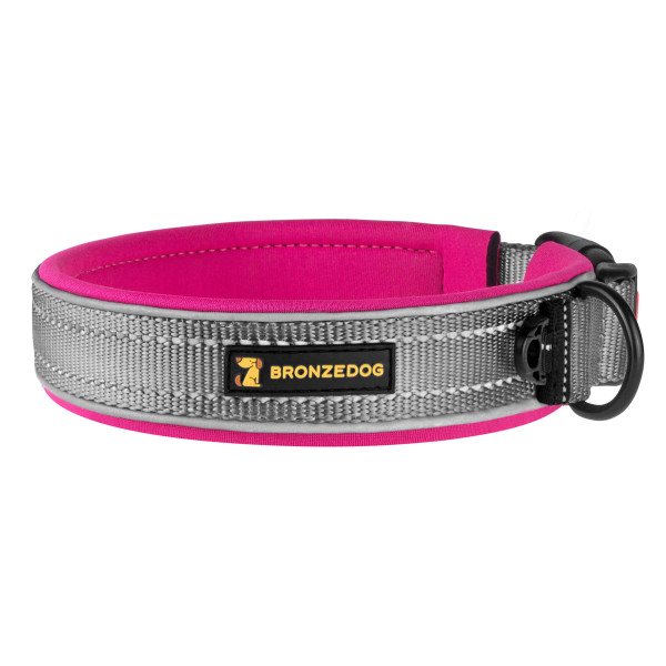 Нашийник для Собак BronzeDog Sport Сіро-Рожевий