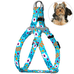 Шлея для Собак Дрібних Порід BronzeDog Urban Квіти Ментол