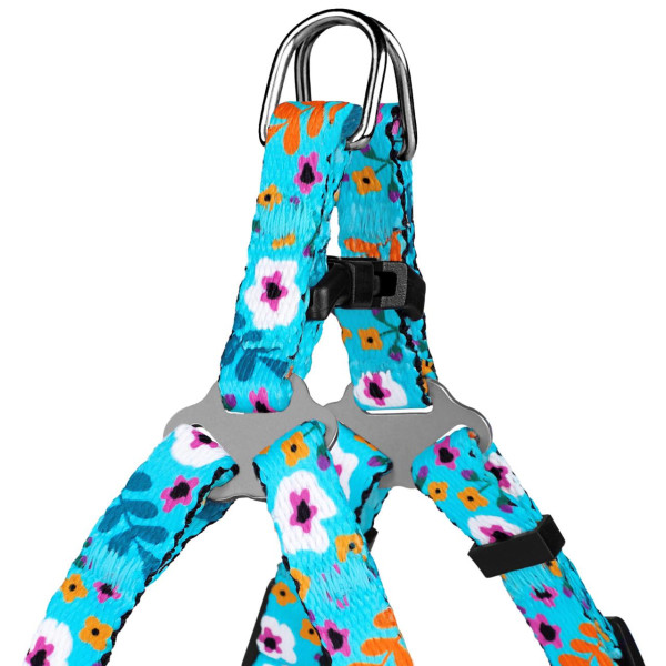 Шлея для Собак Дрібних Порід BronzeDog Urban Квіти Ментол