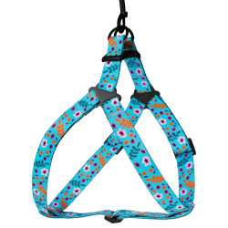 Шлея для Собак BronzeDog Urban Квіти Нейлонова Ментол