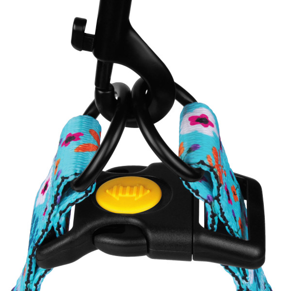 Шлея для Собак BronzeDog Urban Квіти Нейлонова Ментол