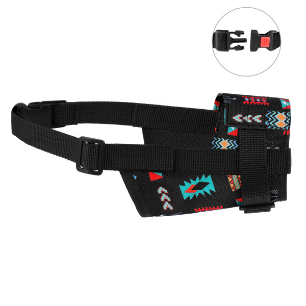 Намордник для собак Barksi нейлоновий регульований Ацтеки