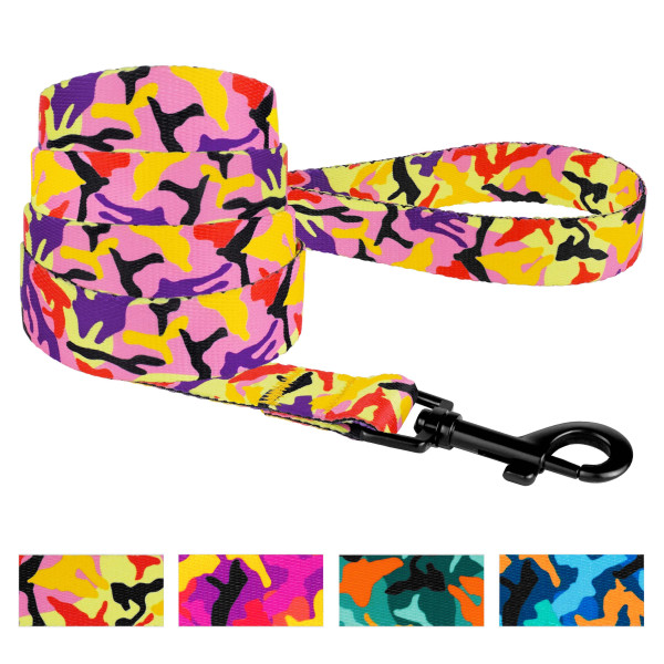 Повідець для Собак BronzeDog Urban Camo Нейлоновий Помаранчевий