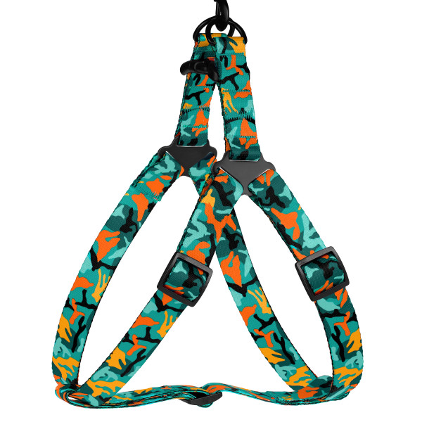 Шлея для Собак BronzeDog Urban Camo Нейлонова Зелена
