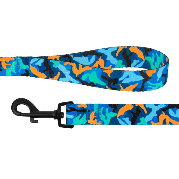 Повідець для Собак BronzeDog Urban Camo Нейлоновий Синій