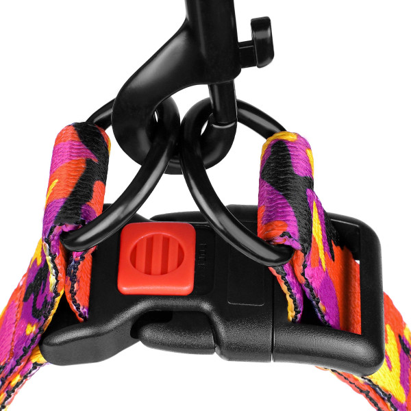 Шлея для Собак BronzeDog Urban Camo Нейлонова Рожева