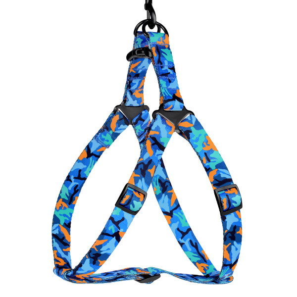 Шлея для Собак BronzeDog Urban Camo Нейлонова Синя
