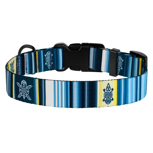Нашийник для Собак BronzeDog Urban West Нейлоновий з Пластиковою Пряжкою Синій