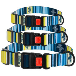 Нашийник для Собак BronzeDog Urban West Нейлоновий з Пластиковою Пряжкою Синій