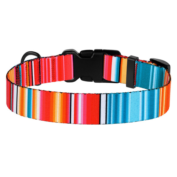 Нашийник для Собак BronzeDog Urban West Нейлоновий з Пластиковою Пряжкою Червоний