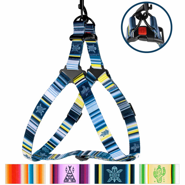 Шлея для Собак BronzeDog Urban West Нейлонова Синя