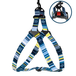 Шлея для Собак BronzeDog Urban West Нейлонова Синя